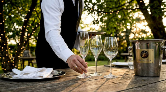 Proper champagne glass serving guide for upscale events - The Gilded Cup