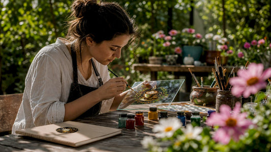 What Is Hand-Painted Glass: Art, Techniques, and Styles - The Gilded Cup