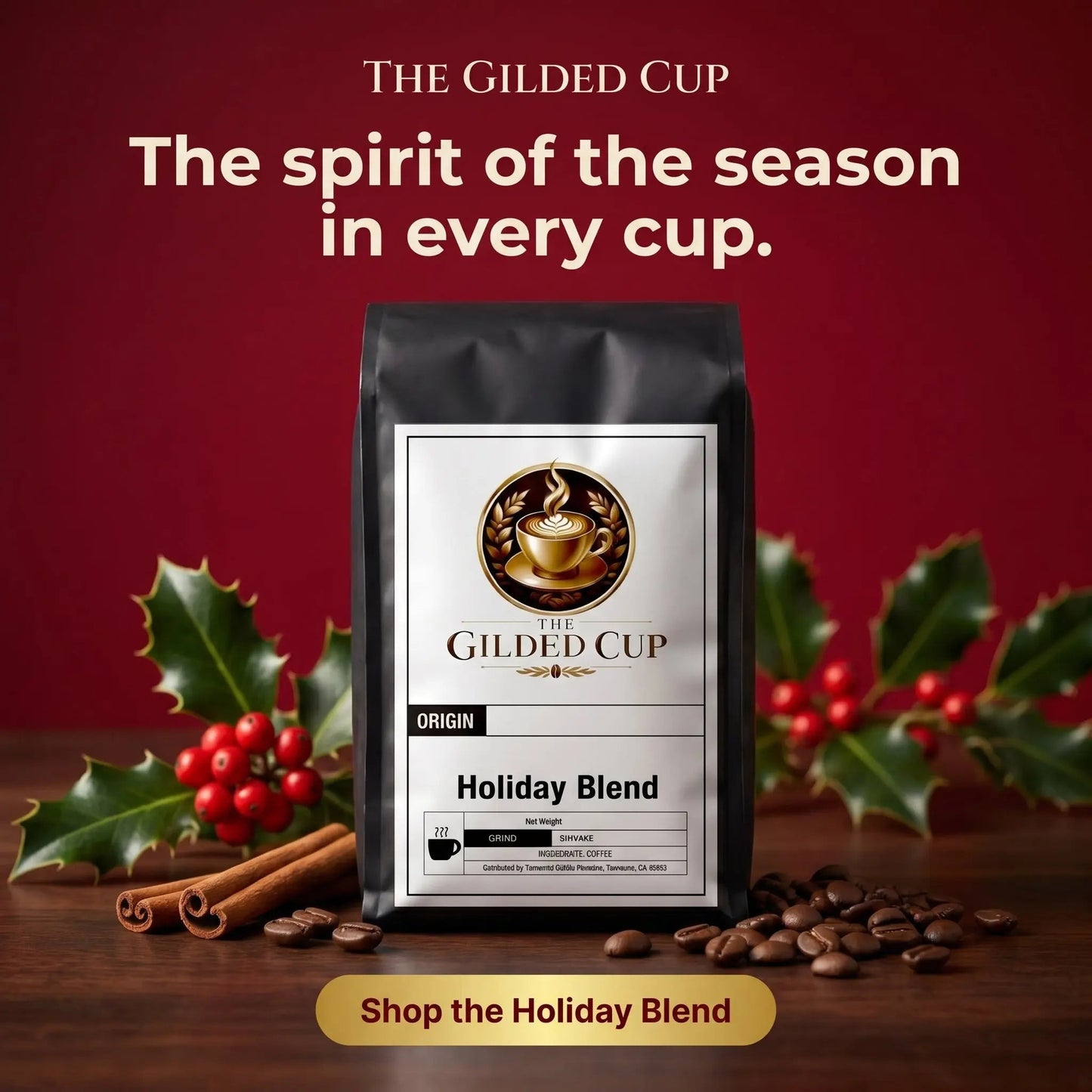 Holiday Blend - The Gilded Cup
